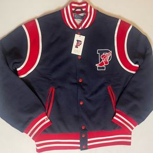 Polo P Wing Stadium varsity jacket size Large New With Tags